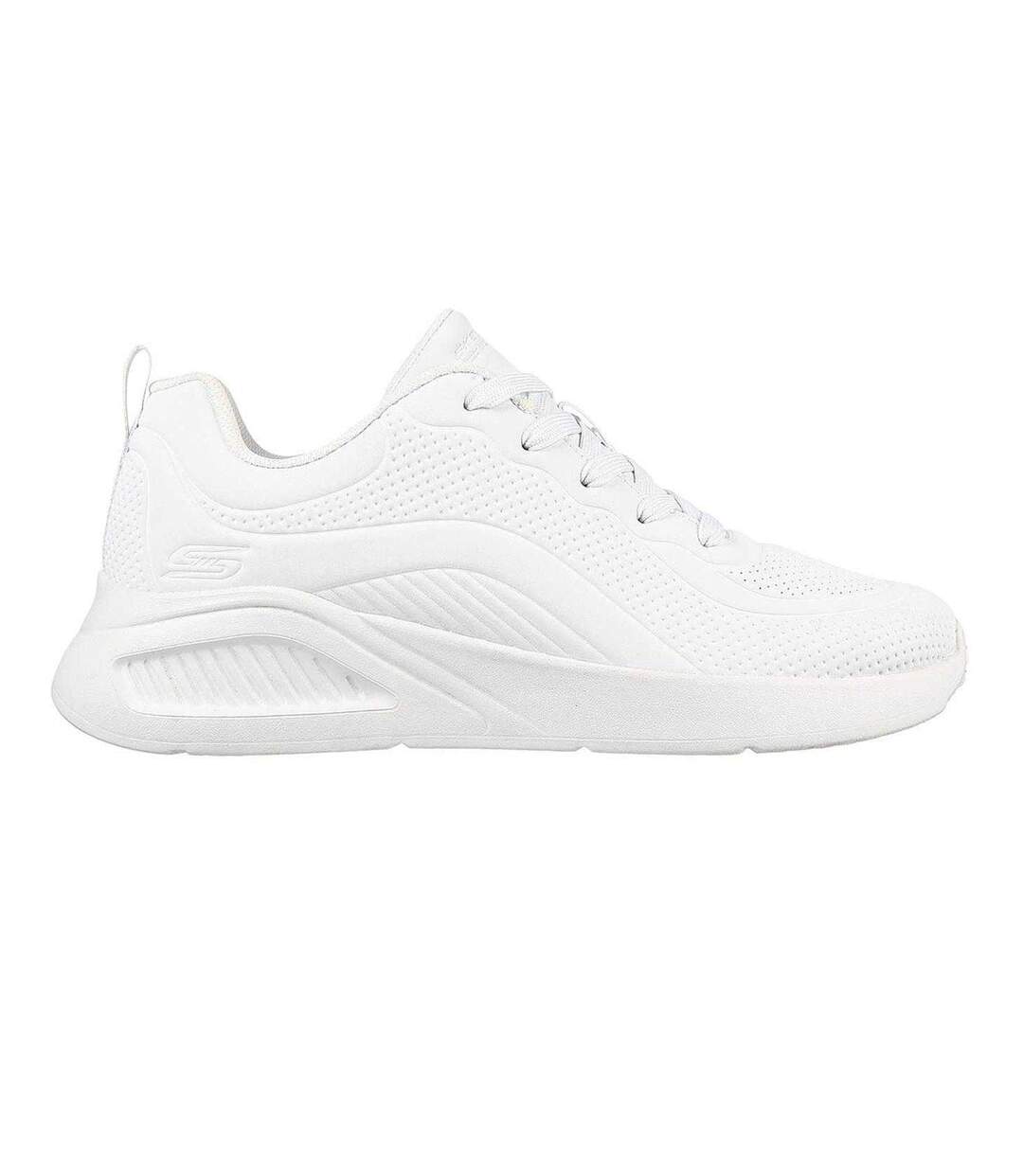 Womens/ladies Bob Buno Logo Trainers White Skechers-1