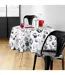 Nappe Ronde Imprimé Kitchen 180cm Blanc & Noir-3