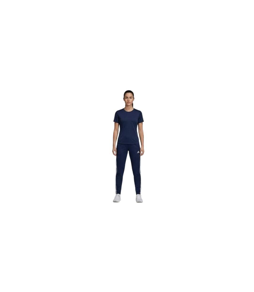Womens/ladies Con22 3 Stripes Slim Tracksuit Bottoms Navy Blue Adidas-1