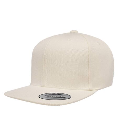 Yupoong Mens The Classic Premium Snapback Cap (Natural)