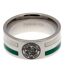 Celtic FC Color Stripe Ring (Silver/Green/White) (Medium) - UTTA1668
