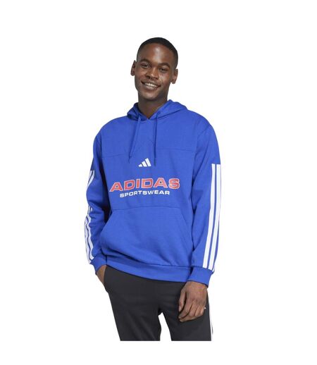 Sweat À Capuche Sport Motif/style À Rayures House Of Tiro Nations Pack Adulte Bleu Clair Blanc Adidas