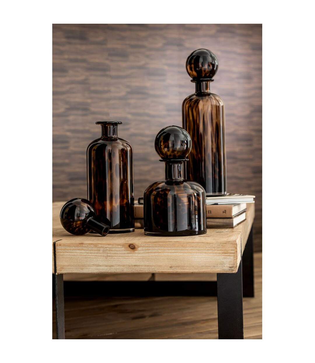 Bouteille & Bouchon Tâche Déco 35cm Naturel-3