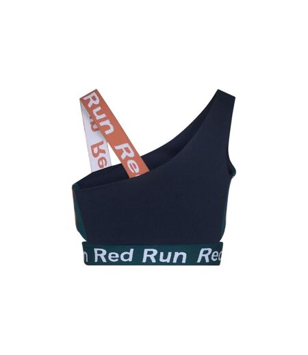 Brassière De Sport Motif/style Blocs De Couleurs Femme Bleu Marine Red Run