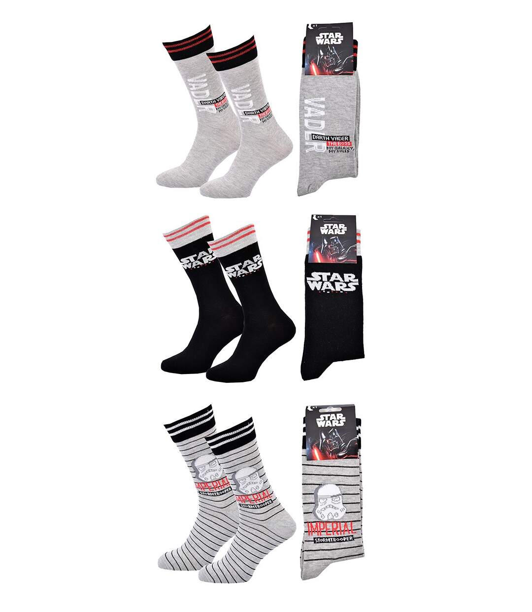 Chaussettes Pack Cadeaux Homme LICENCE Pack de 3 Paires STORM0340