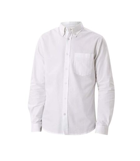 Mens Chest Pocket Long-sleeved Formal Shirt White Burton