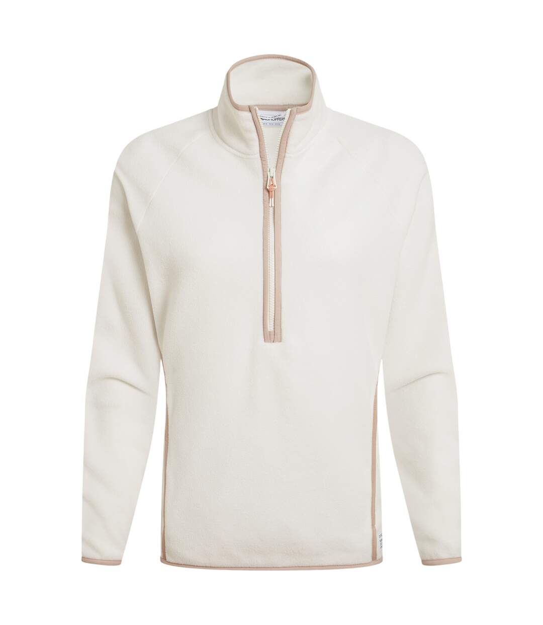 Haut Polaire À Col Montant Zippé Femme Blanc Cassé Craghoppers-2