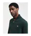 Mens Micro Textured Half Zip Sweatshirt Tartan Green Gant-4