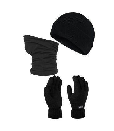 Regatta - Ensemble bonnet, gants et snood - Homme (Noir) (Taille unique) - UTRG6145