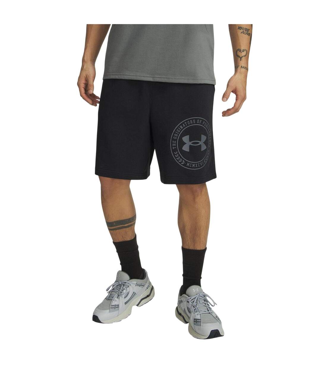 Short Motif/style Imprimé Graphique Rival Homme Noir Under Armour-2