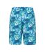 Mens ocean patterned boardshorts teal Mountain Warehouse