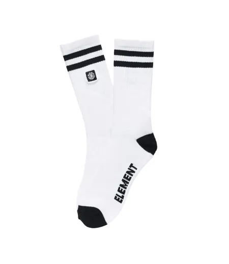 x1 paires de chaussettes blanches/noires homme element clearsight