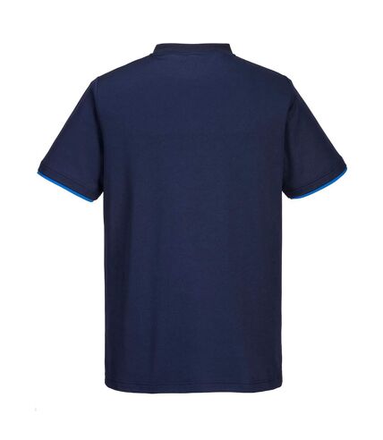 Portwest Mens Cotton Active T-Shirt (Navy/Royal Blue) - UTPW549