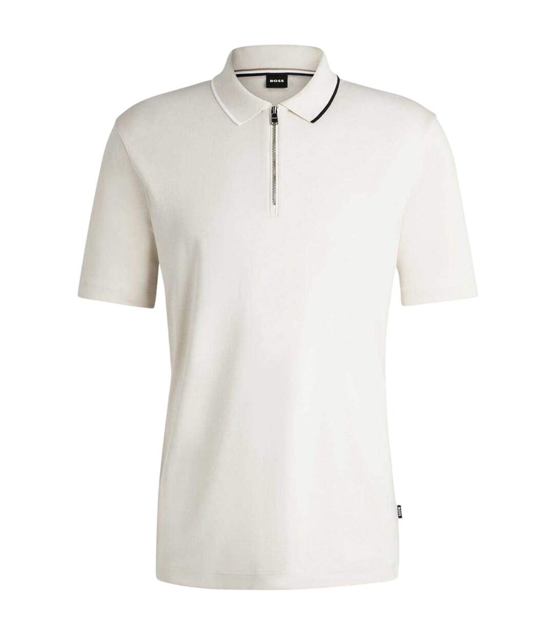Polo Décontracté Homme Blanc Boss-2