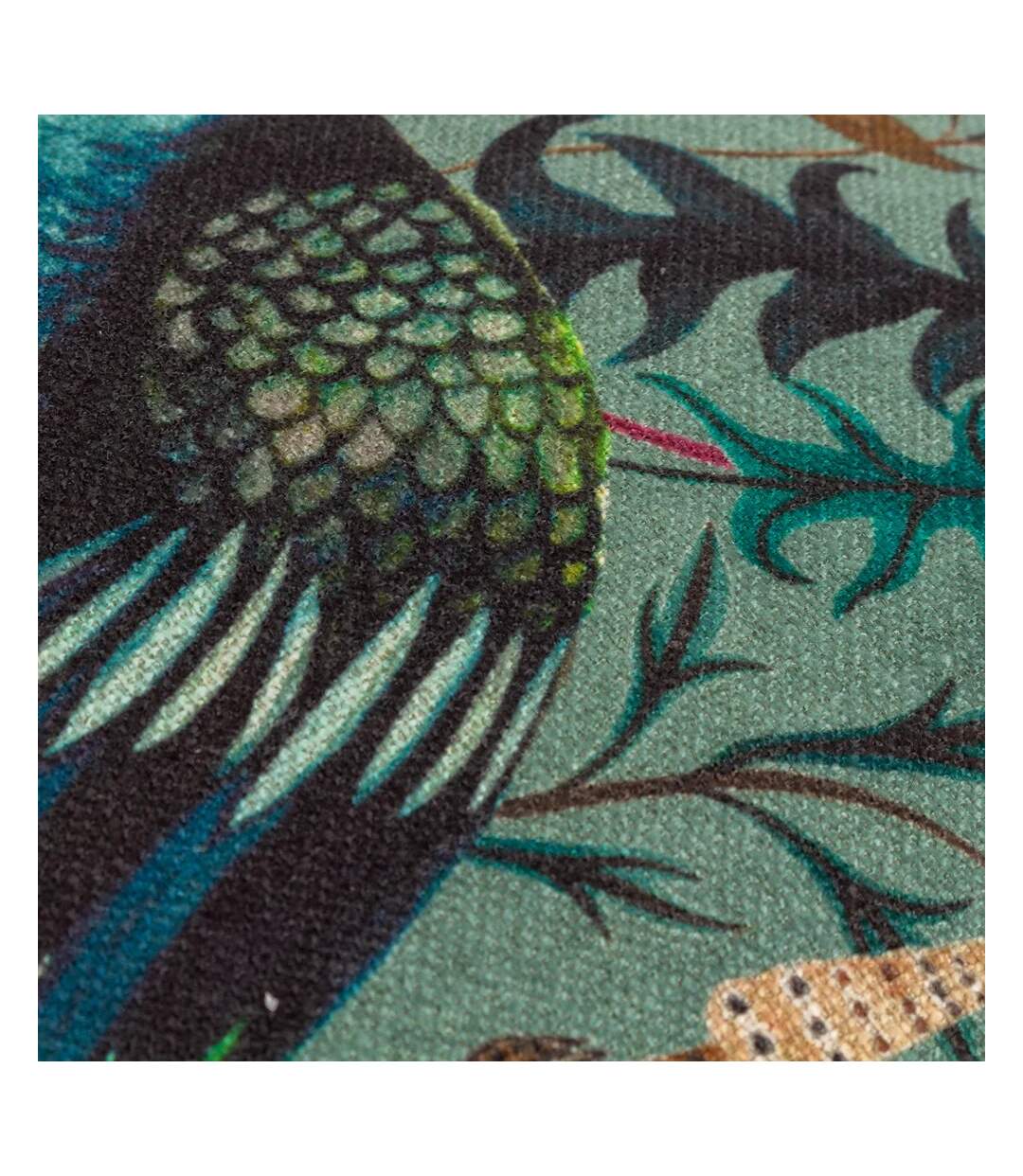 Holland park peacock cushion cover 43cm x 43cm teal Wylder