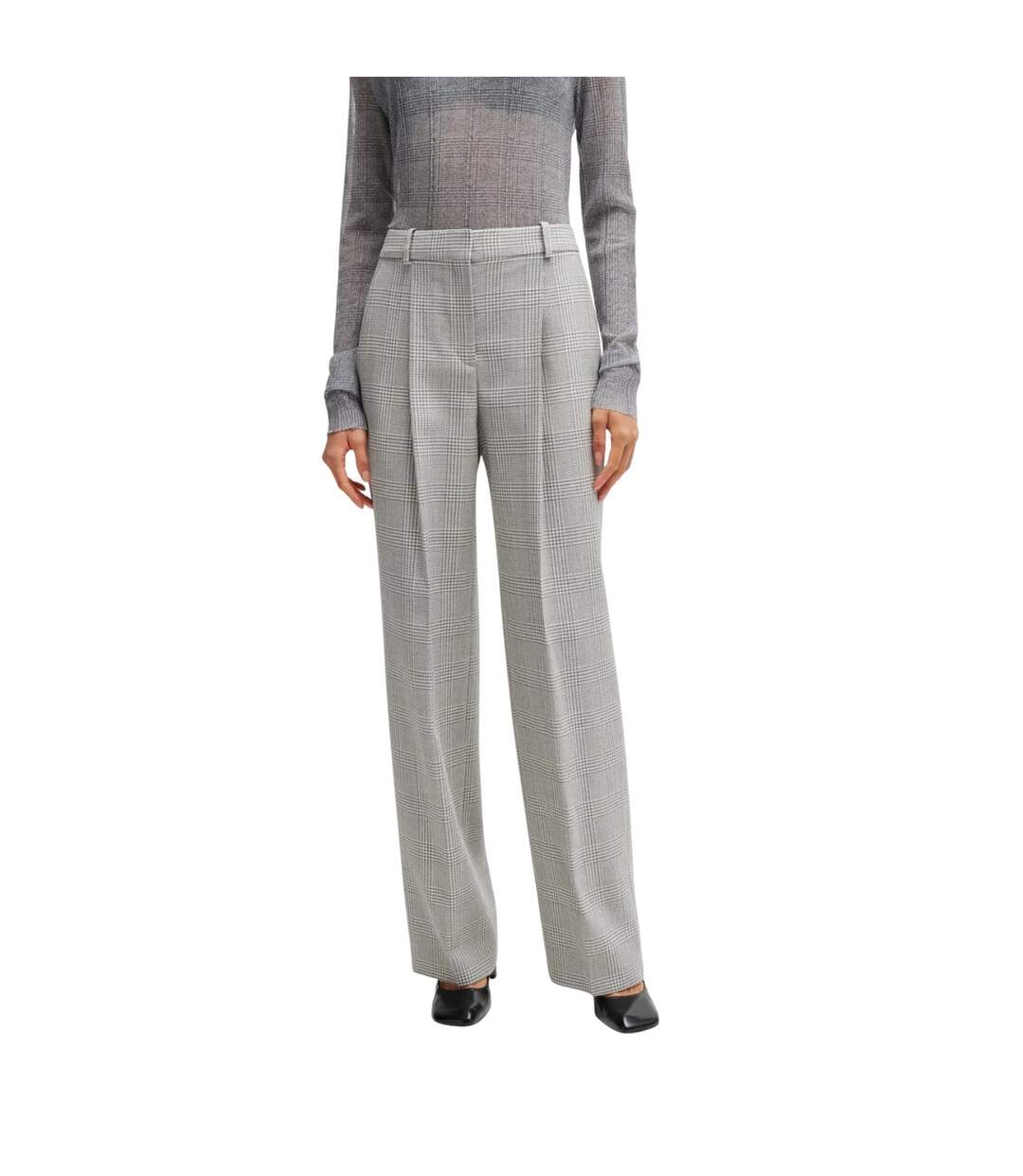 Pantalon Femme Gris Hugo Boss-1