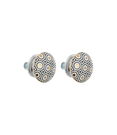 Lot de 2 Boutons de Meuble Arianna 4cm Blanc