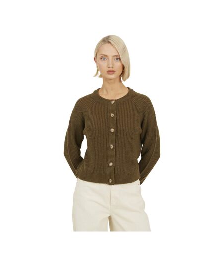 Cardigan Manches Raglan Lawson Femme Kaki Brave Soul