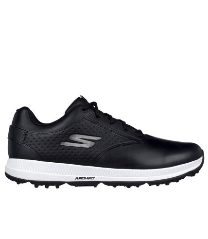 Skechers Mens Go Golf Elite 5 Legend Leather Golf Shoes (Black/White) - UTFS9963