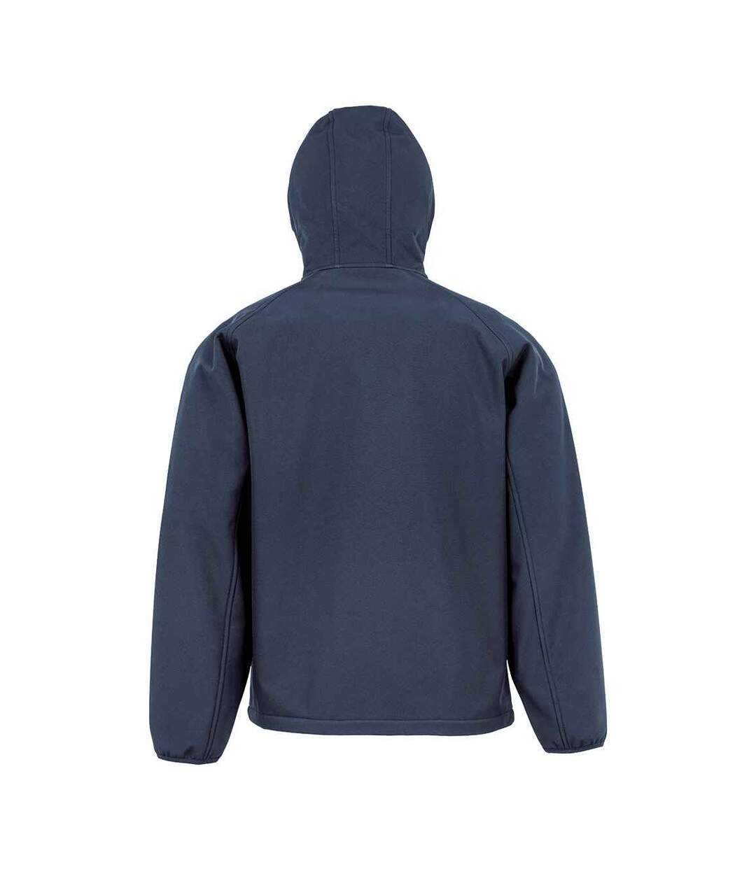Mens Hooded 3 Layer Printable Soft Shell Jacket Navy Result Genuine Recycled-2
