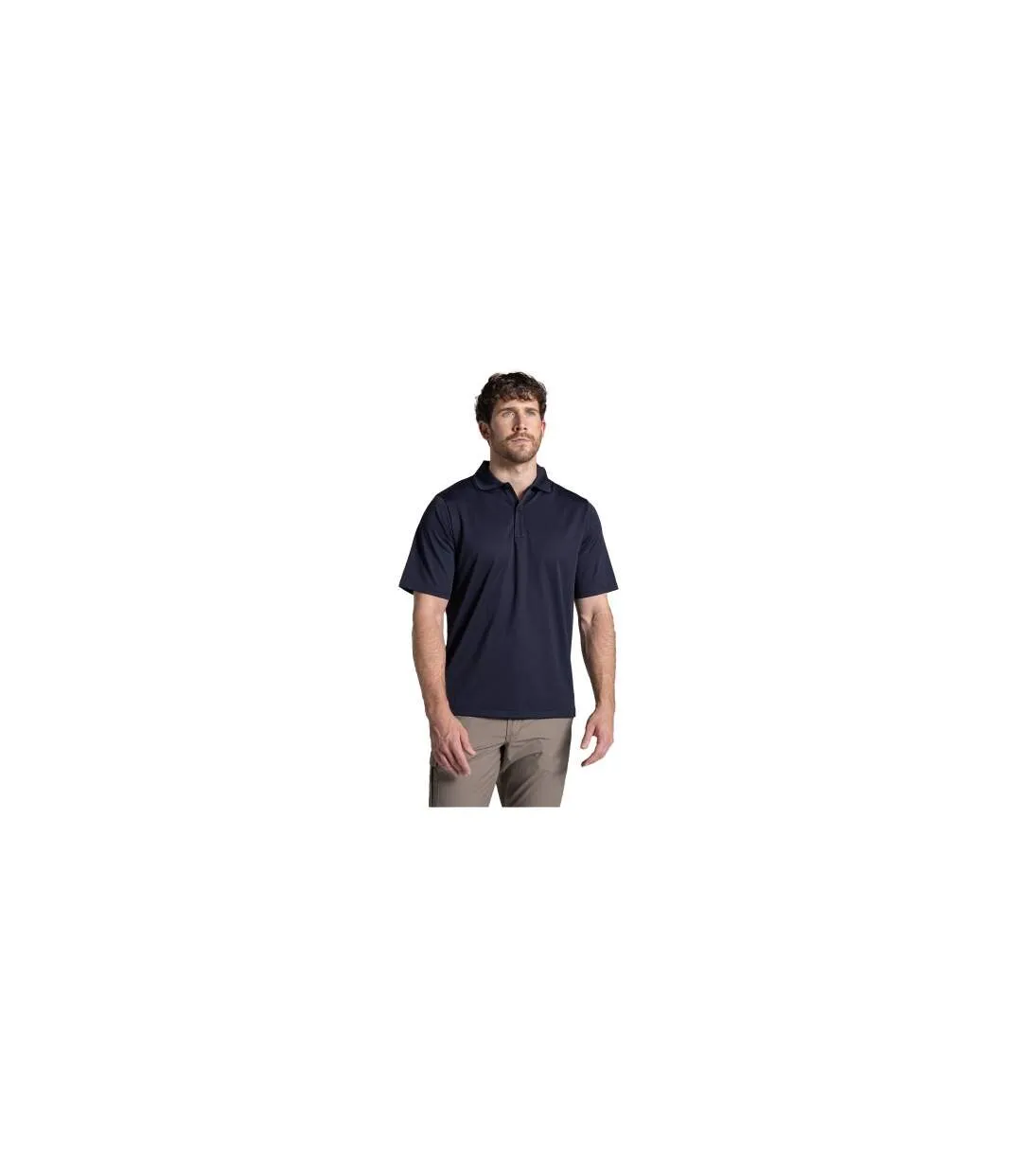 Mens Expert Basecamp Wicking Polo Shirt Dark Navy Craghoppers-1