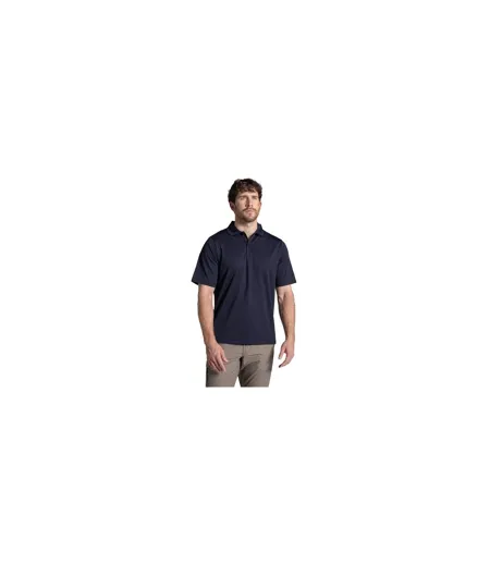 Mens Expert Basecamp Wicking Polo Shirt Dark Navy Craghoppers