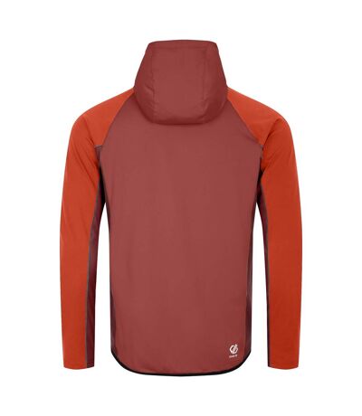 Mens assimlilate ii core stretch midlayer cinnamon/syrah red Dare 2B