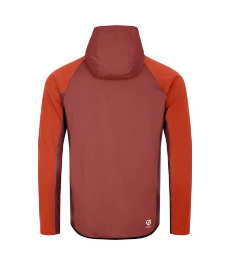 Mens assimlilate ii core stretch midlayer cinnamon/syrah red Dare 2B