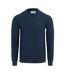 Mens Knitted Crew Neck Jumper Navy Firetrap-1