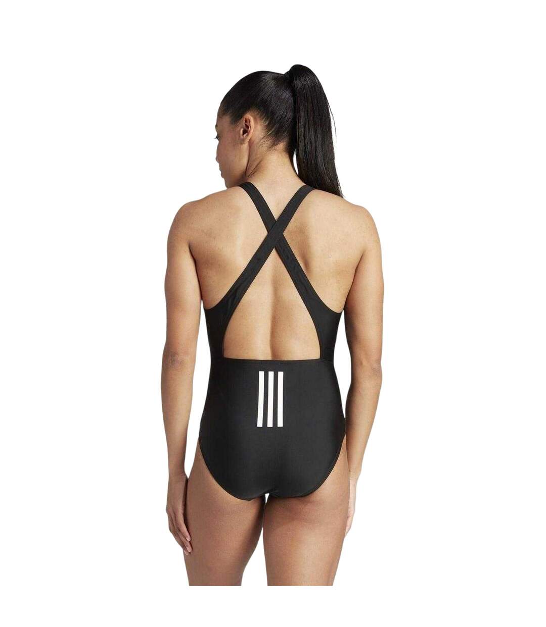 Maillot De Bain 1 Pièce 3s Femme Noir Blanc Adidas-3