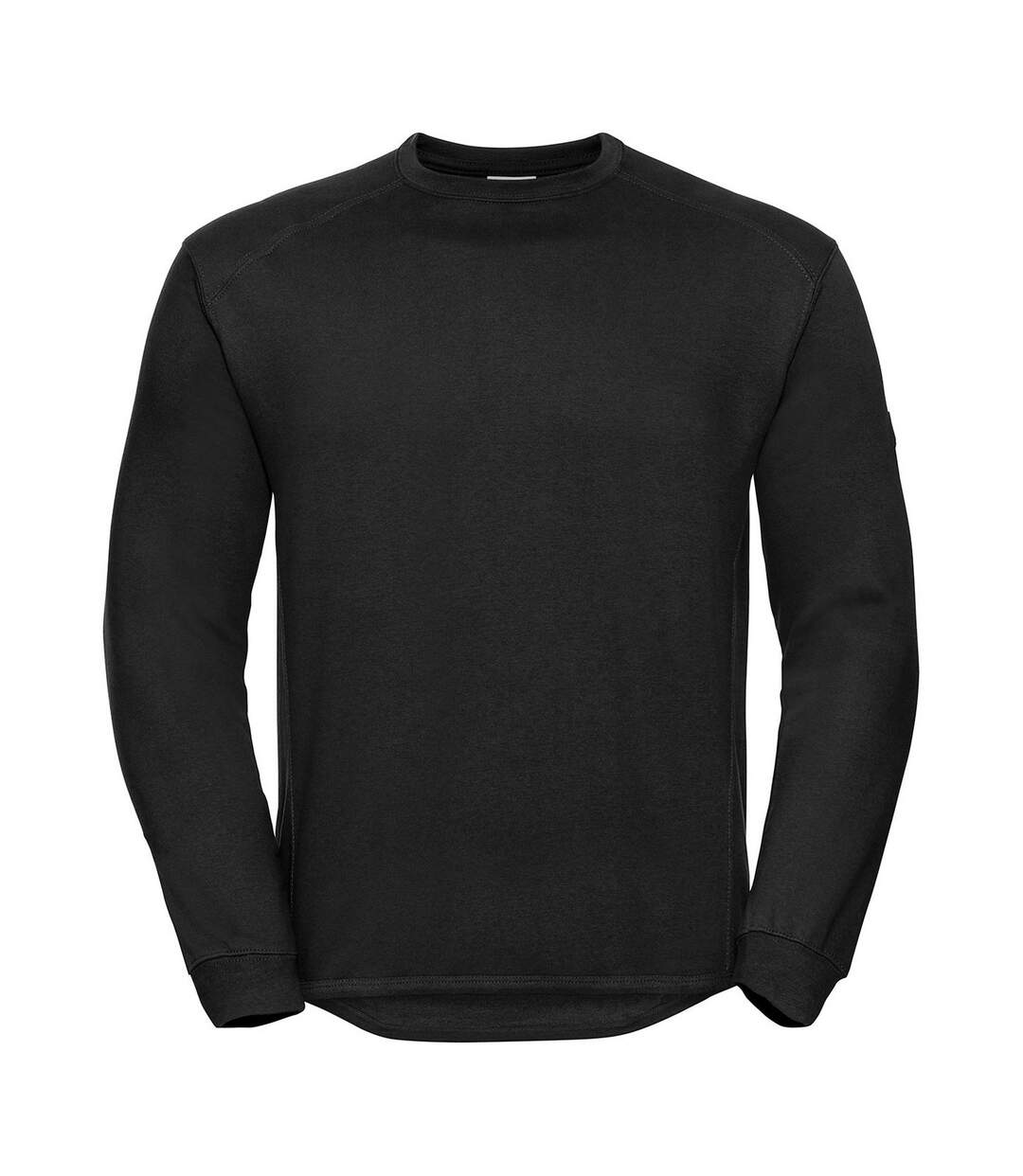 Mens spotshield heavy duty crew neck sweatshirt black Russell