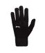 Unisex Adult Knitted Gloves Black Print Slazenger-3