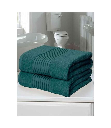 Rapport Windsor Towel (Pack of 2) (Teal) (One Size)