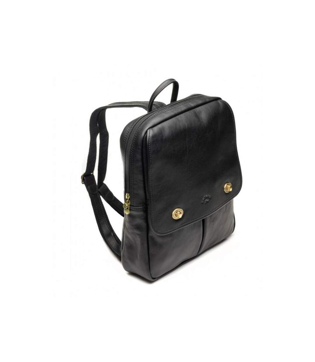 Katana - Sac à dos ville en cuir grand modèle - noir - 7732-5