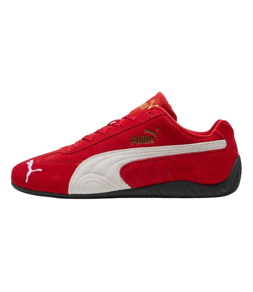 Mens Speedcat Cow Leather Trainers Red White Puma-2