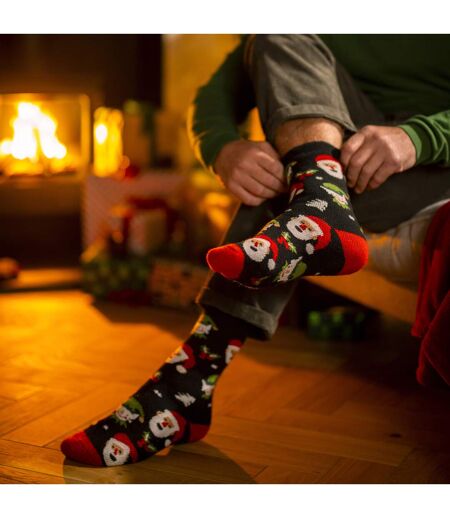 Mens Thermal Lite Christmas Novelty Socks for Winter
