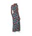 Robe longue noir/rose femme vero moda 10286770 - s-2