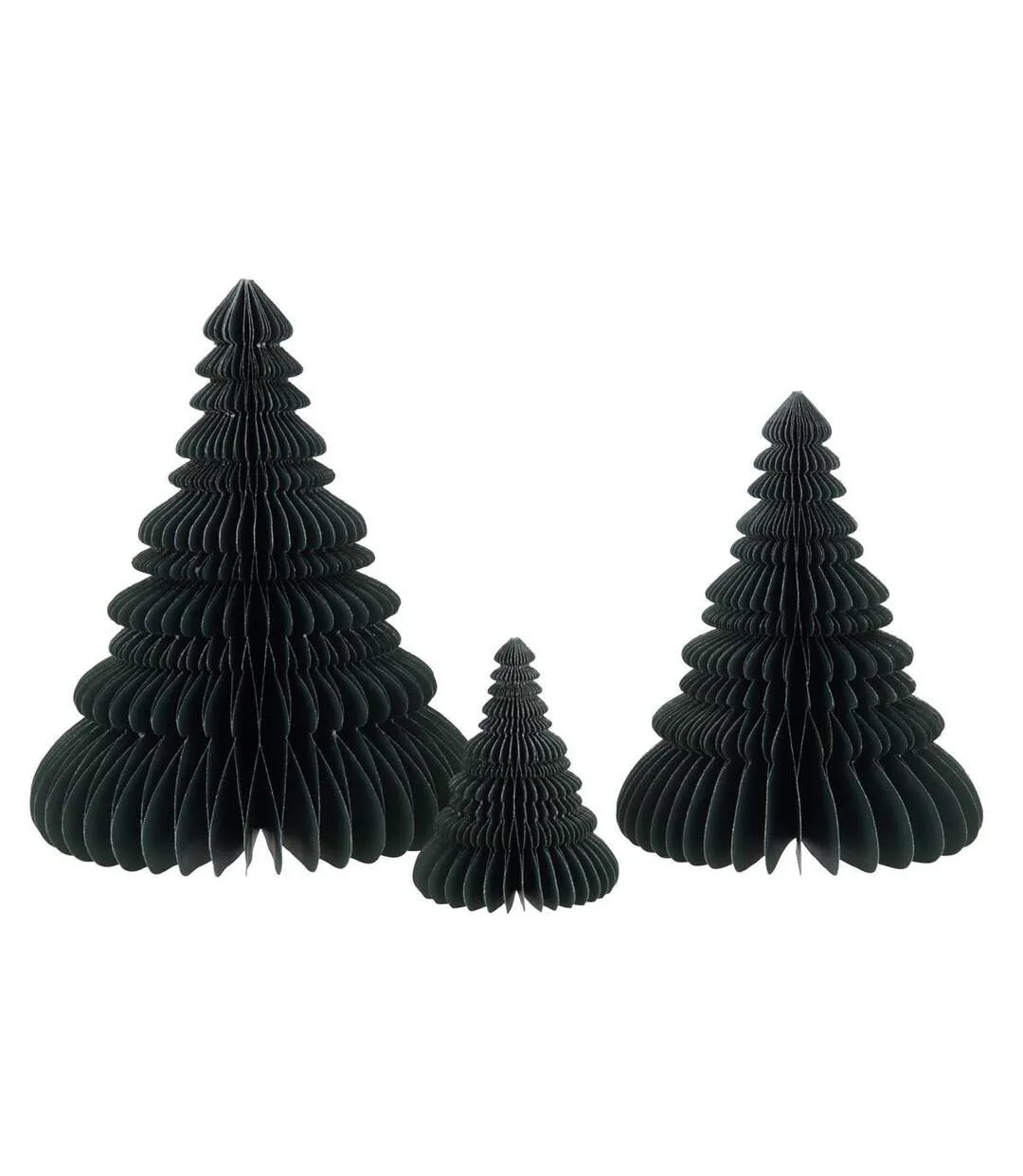 Sapin de Noël à Poser en Papier Pliant 30cm Vert-2
