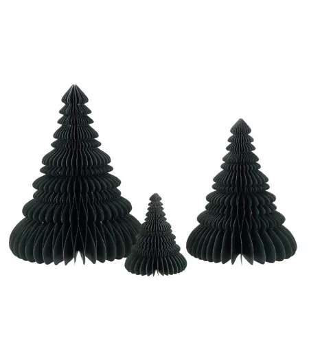 Sapin de Noël à Poser en Papier Pliant 30cm Vert