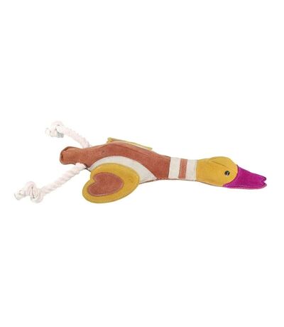 Quackers the duck suede dog toy one size multicoloured Benji & Flo