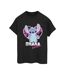 Disney Womens/Ladies Lilo And Stitch Ohana Forever Heart Cotton Boyfriend T-Shirt (Noir) - UTBI30197-1