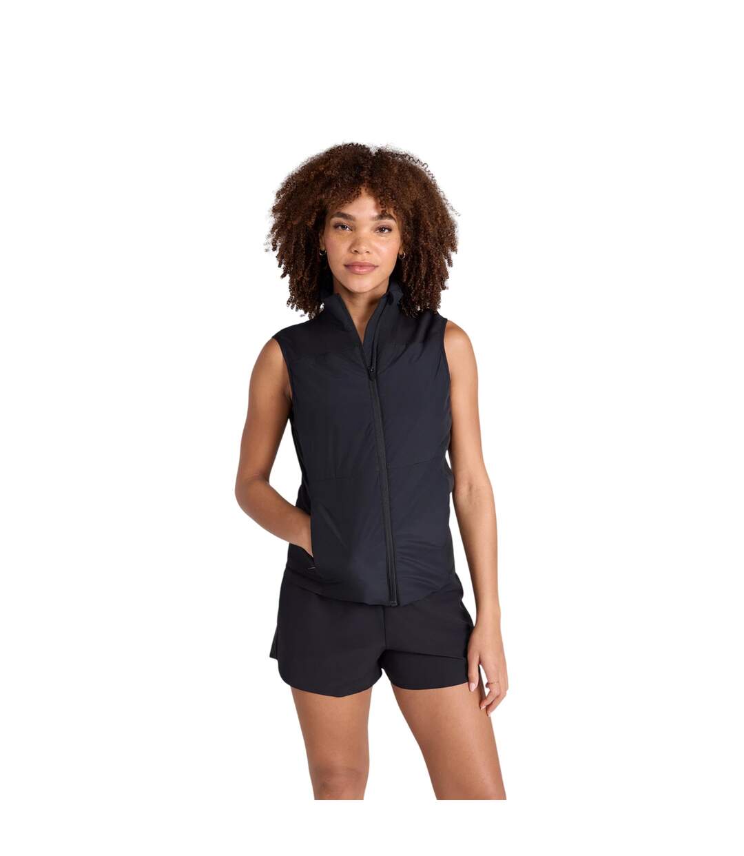 Veste Sans Manches Active Femme Noir Animal-2