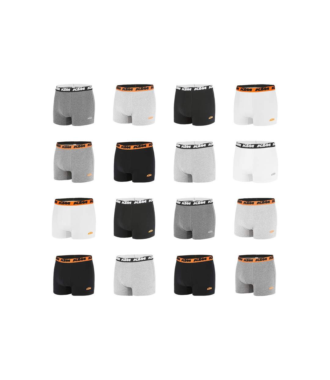 Pack surprise de 6 boxers coton homme Ktm