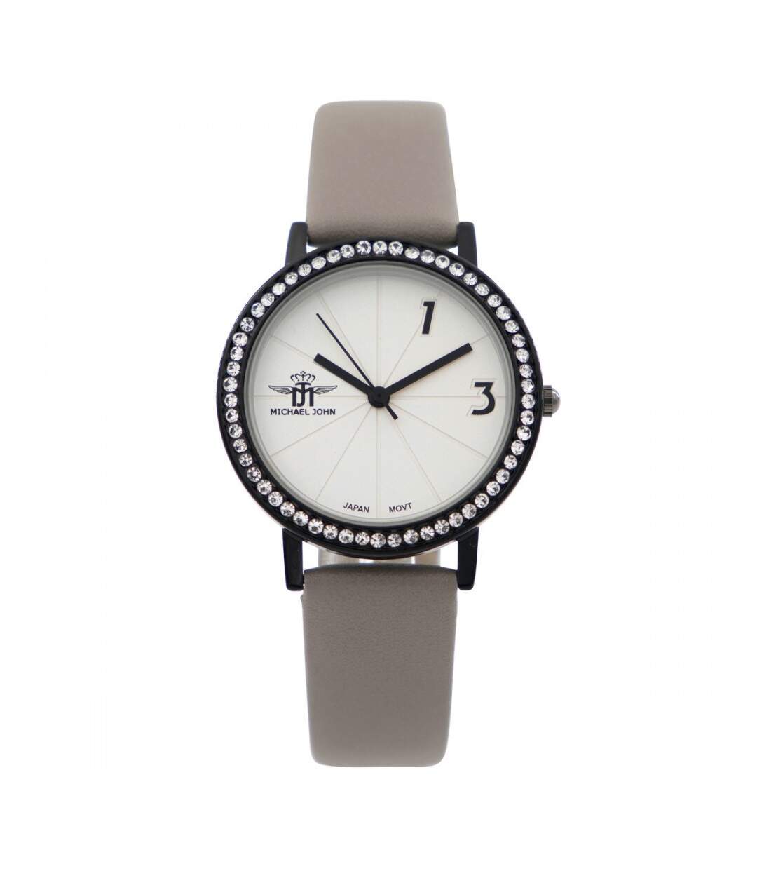 Montre Femme Gris Strass M. JOHN-1