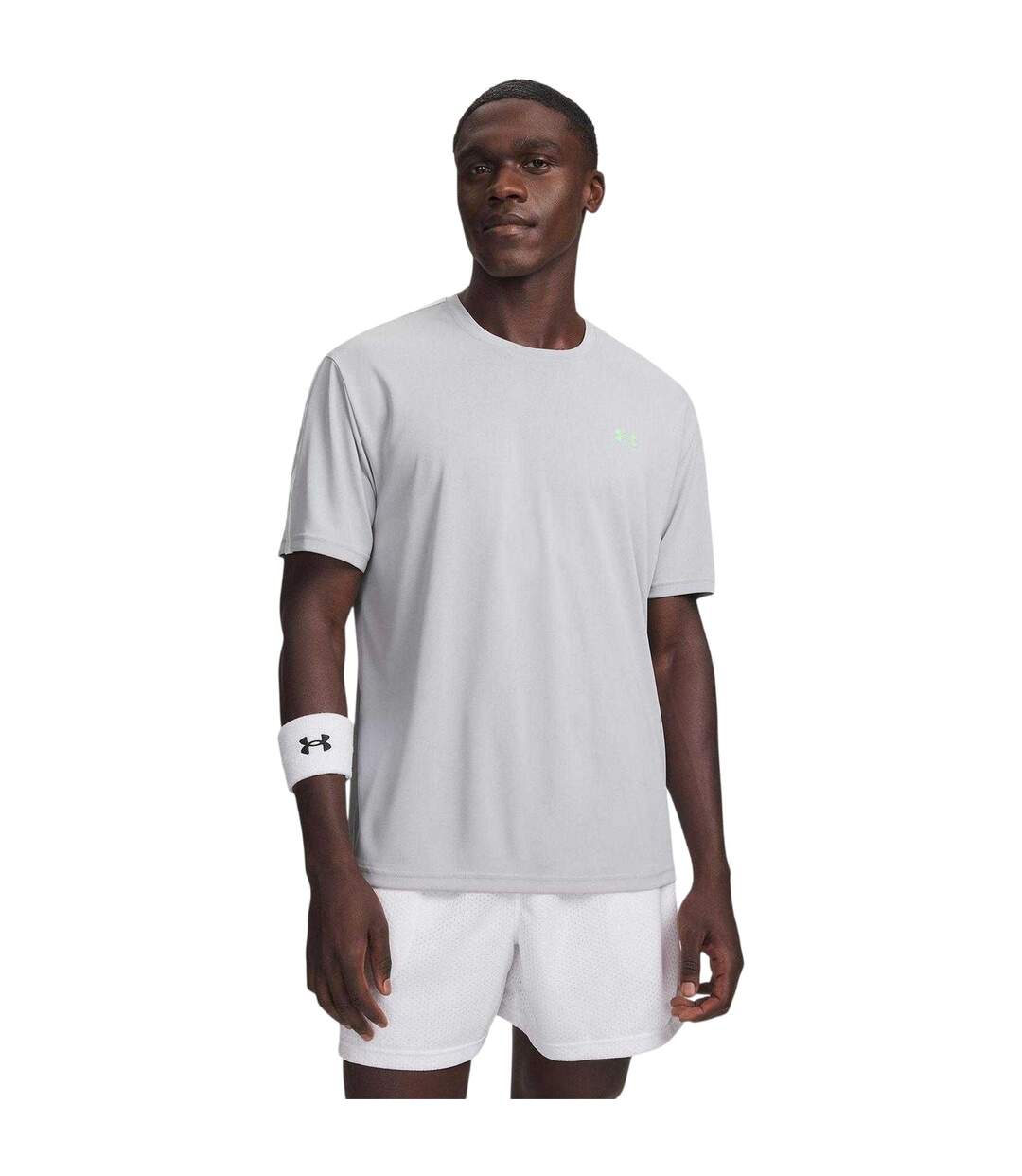 Mens Tech 2.0 Logo T-shirt Light Lime Green Under Armour-1
