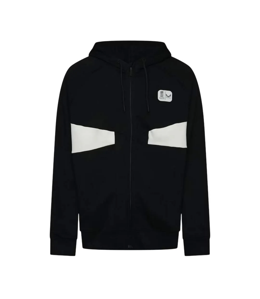 Mens England Cricket Full Zip Training Hoodie Caviar Castore-1