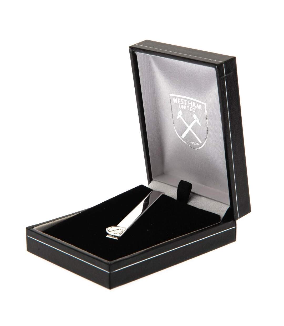 West Ham United FC Silver Plated Tie Slide (Silver) (One Size)