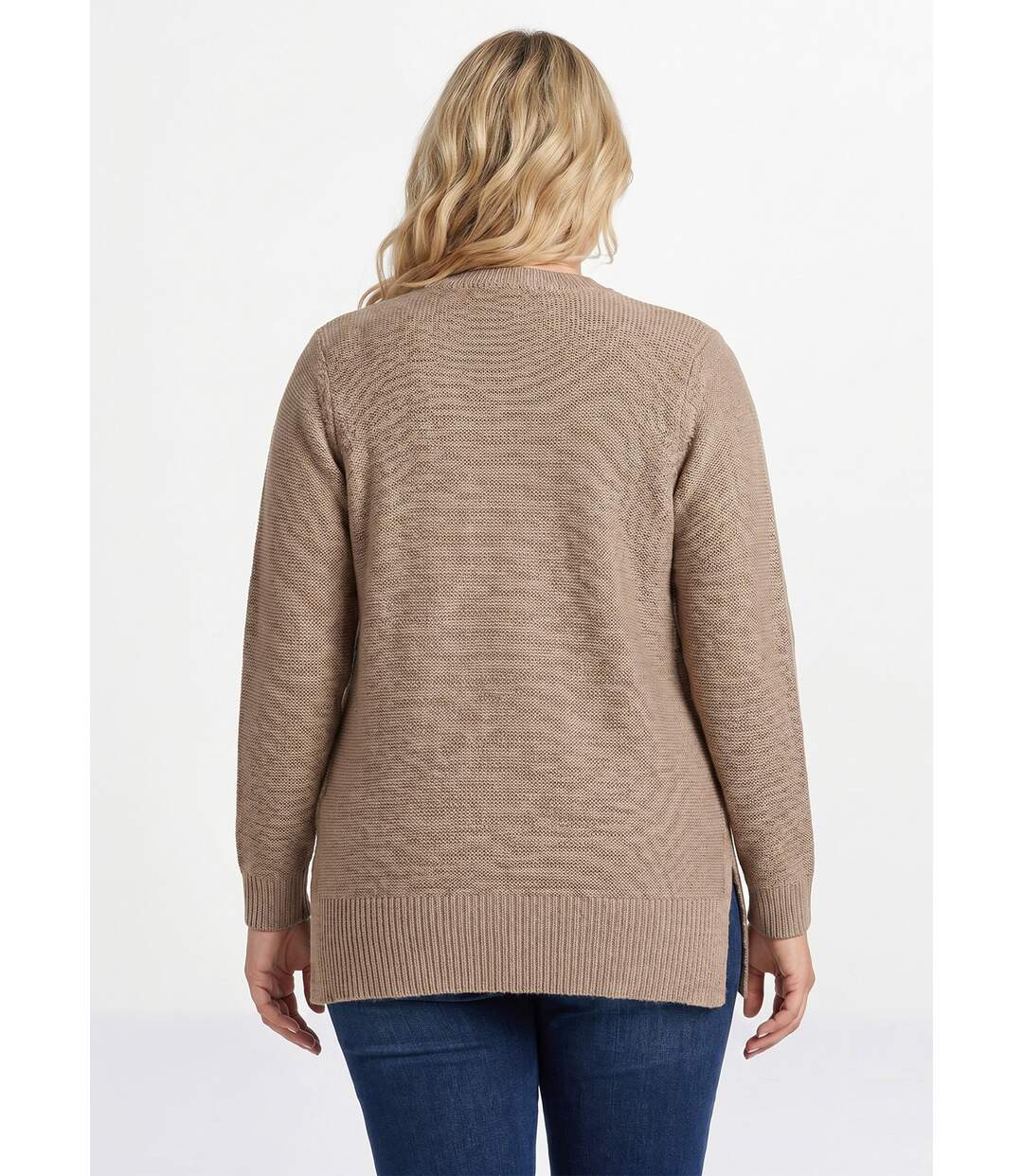 Pull-tunique jersey envers et torsades-2