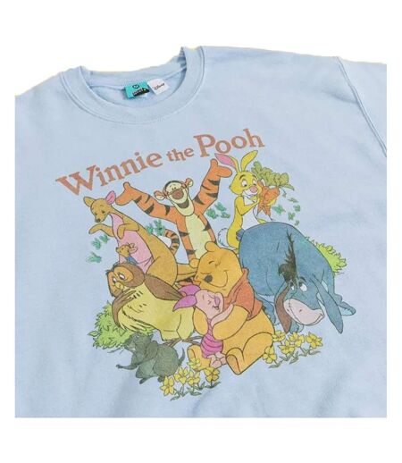 Unisex Adult Sweatshirt Blue Winnie The Pooh