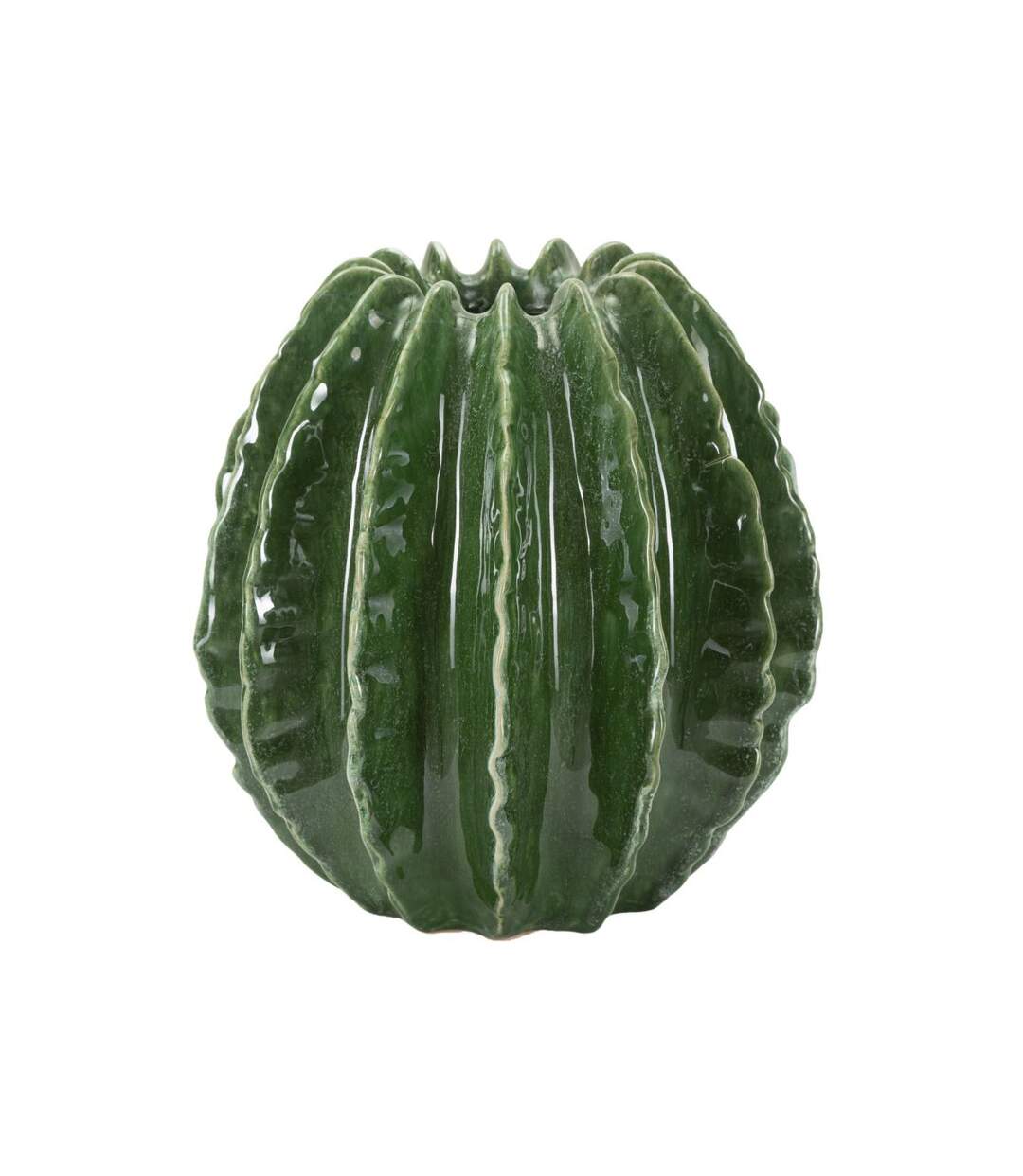 Vase Déco en Céramique Cactus 24cm Vert-1